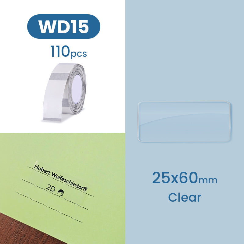 D101 Labels - Clear