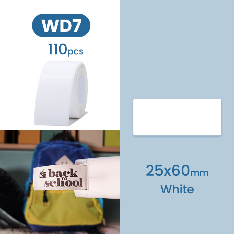 D101 Labels - White